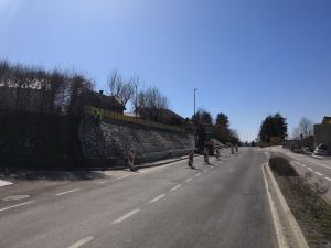 podporni zid Kosovelova ulica